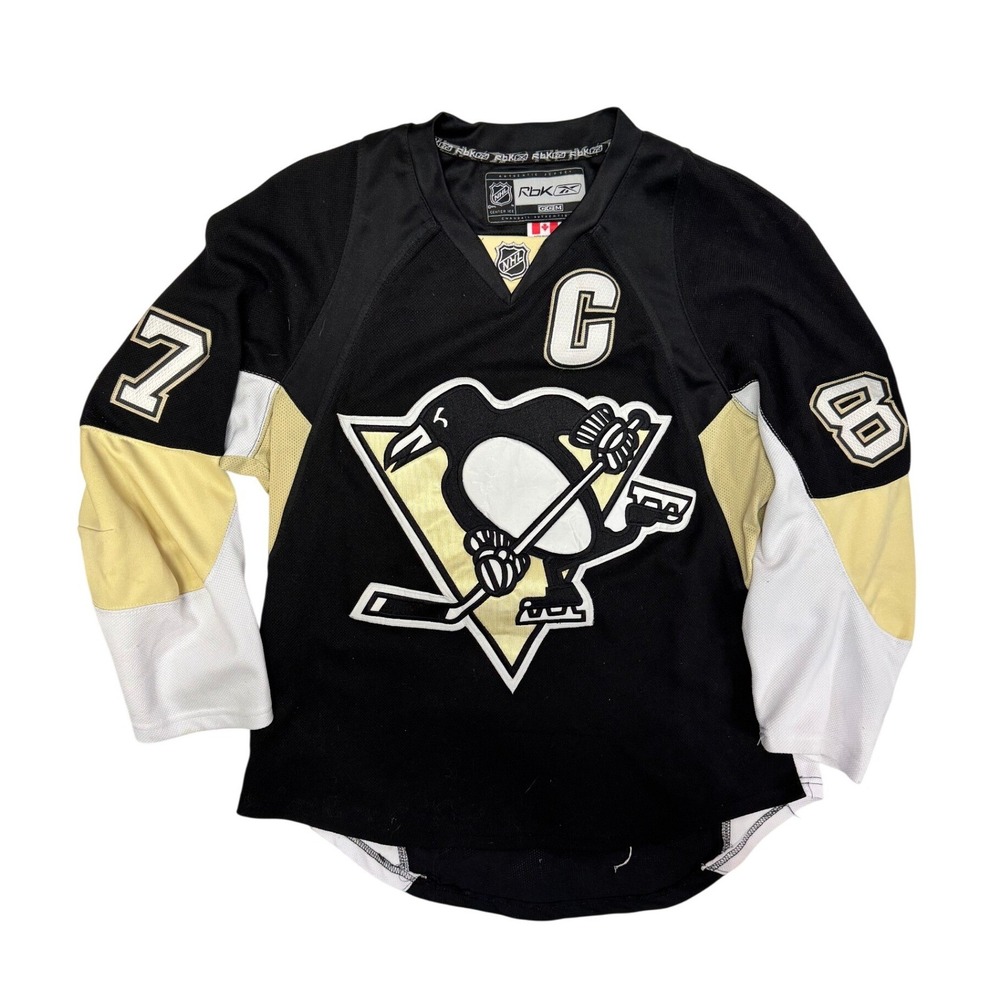 Reebok CCM Pittsburgh Penguins Sidney Crosby 87 Authentic NHL Jersey Size 48